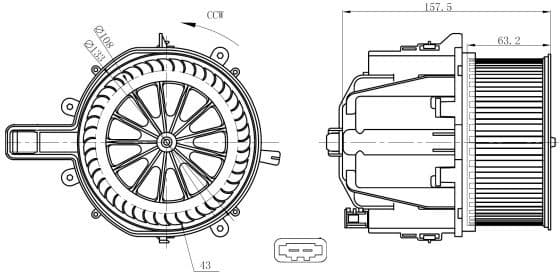 Interior Blower 34285
