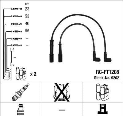 Ignition Cable Kit RC-FT1208