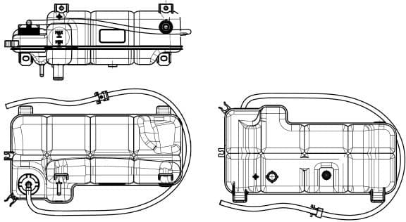 Expansion Tank, coolant EASY FIT 454046