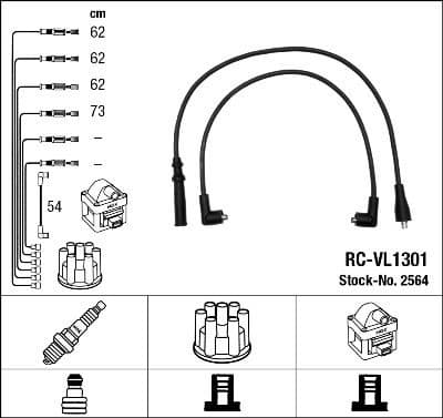 Ignition Cable Kit RC-VL1301