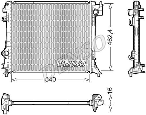 Radiator, engine cooling DRM46063