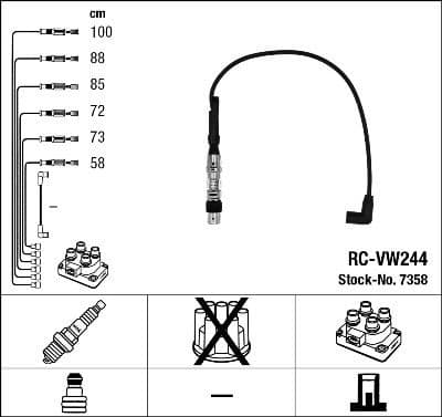 Ignition Cable Kit RC-VW244