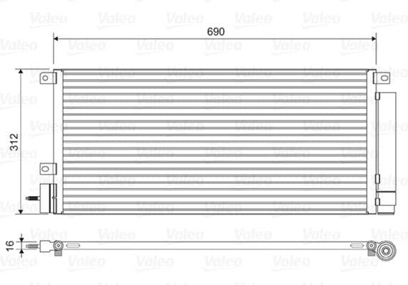 Condenser, air conditioning 822576