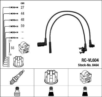 Ignition Cable Kit RC-VL604