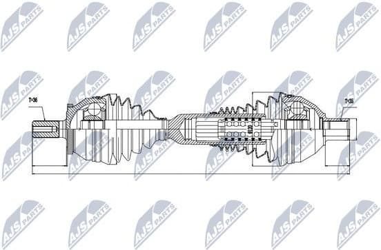 Drive Shaft NPW-VV-047 - image 4