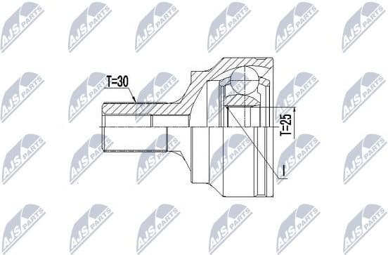 Joint Kit, drive shaft NPZ-ME-021 - image 2
