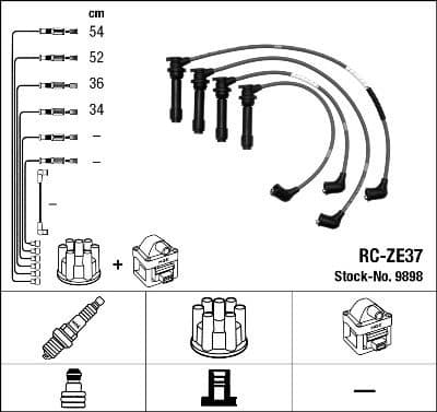Ignition Cable Kit RC-ZE37