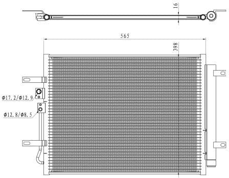 Condenser, air conditioning EASY FIT 350471