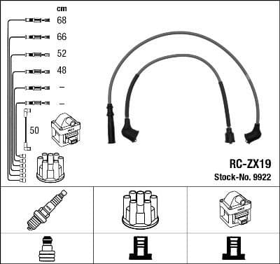 Ignition Cable Kit RC-ZX19