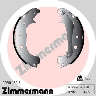 Brake Shoe Set 10990.160.3