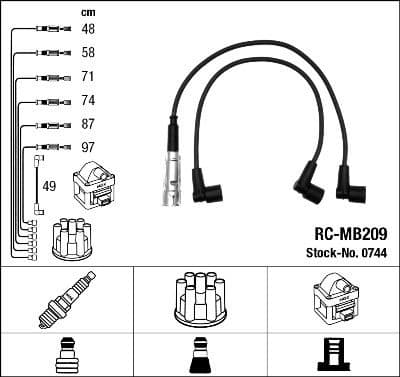 Ignition Cable Kit RC-MB209