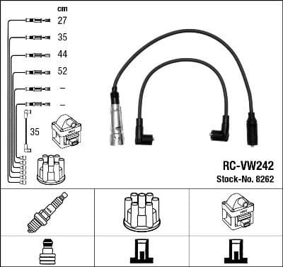 Ignition Cable Kit RC-VW242