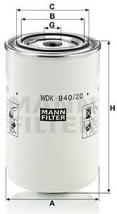 Fuel Filter WDK940/20