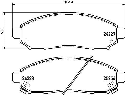 Brake Pad Set, disc brake PRIME LINE P56096