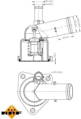 Thermostat, coolant EASY FIT 725043