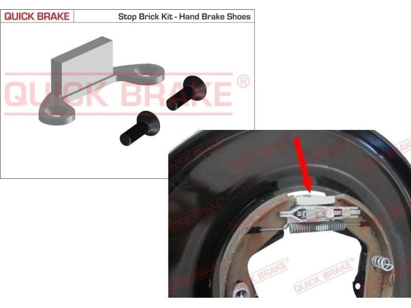 Brake shoes accessory kit 105-0481