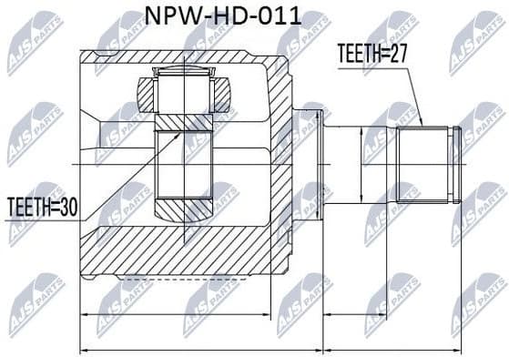 Joint Kit, drive shaft NPW-HD-011 - image 2