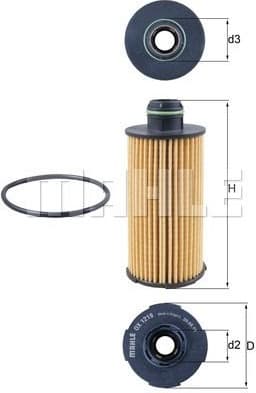 Filter oil OX1219D