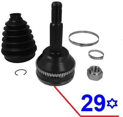 CV joint outer 15-1756