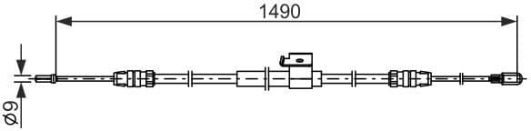 Cable Pull, parking brake 1 987 482 832