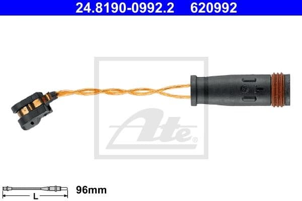 Warning Contact, brake pad wear 24819009922