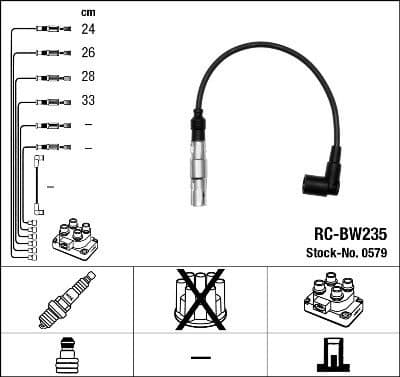 Ignition Cable Kit RC-BW235