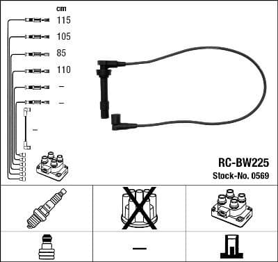 Ignition Cable Kit RC-BW225