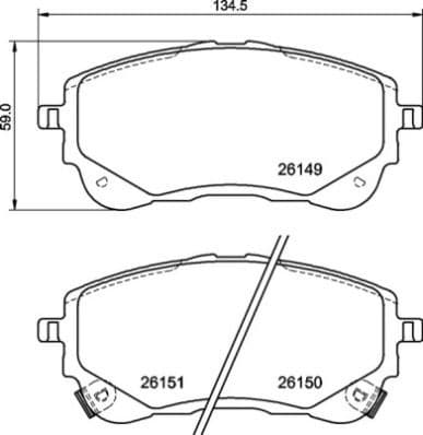 Brake Pad Set, disc brake PRIME LINE P83177