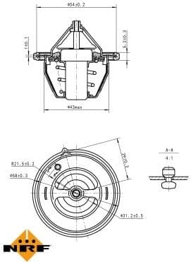 Thermostat, coolant EASY FIT 725196