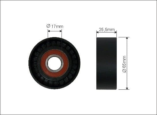 Tensioner Pulley, V-ribbed belt 05-92