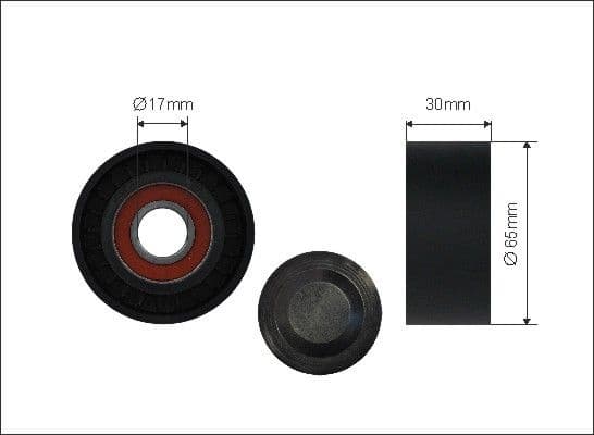 Tensioner Pulley, V-ribbed belt 500258