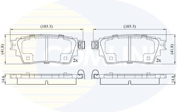 Brake Pad Set, disc brake CBP02487