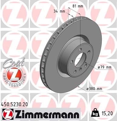 Brake Disc COAT Z 450.5230.20
