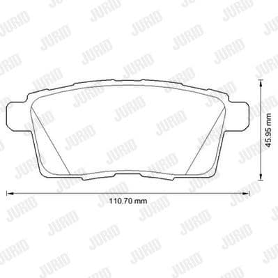 Brake Pad Set, disc brake 572644J - image 2