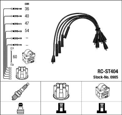 Ignition Cable Kit RC-ST404