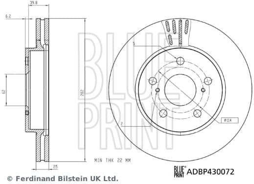 Brake Disc ADBP430072 - image 3