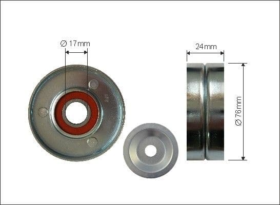 Tensioner Pulley, V-ribbed belt 500152