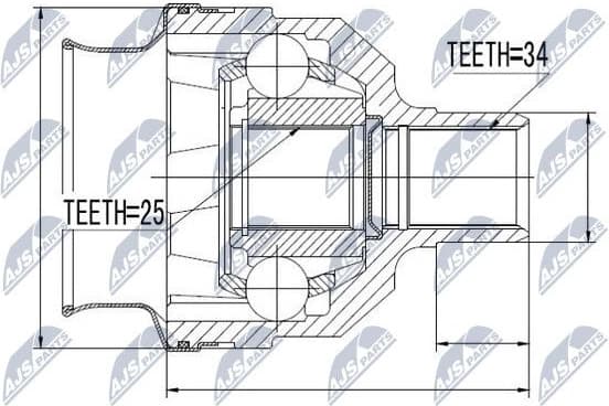 Joint Kit, drive shaft NPW-PL-025 - image 2