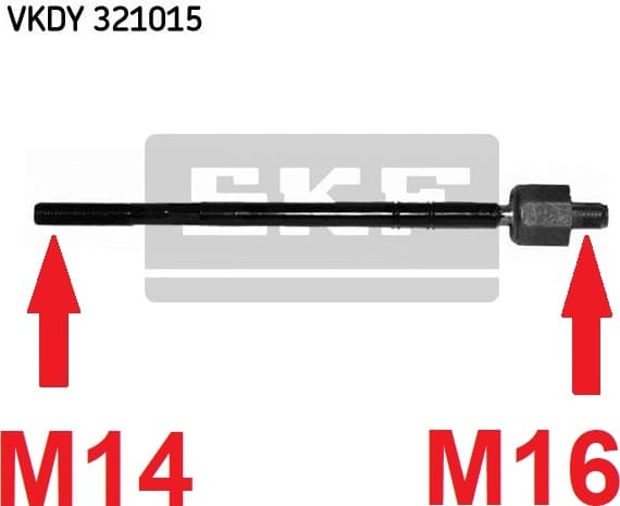 Tie rod inner (rack end) VKDY 321015 - image 2