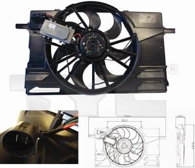 Fan, air conditioning condenser 8380007