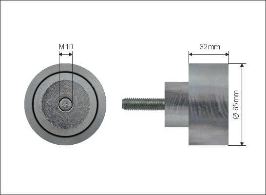 Deflection/Guide Pulley, V-ribbed belt 195-99