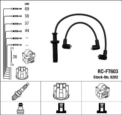 Ignition Cable Kit RC-FT603