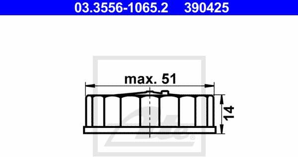 Cap, brake fluid reservoir 03.3556-1065.2