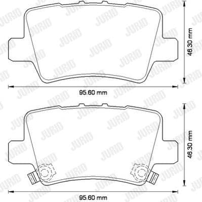 Brake Pad Set, disc brake Jurid White Low Dust 572580JC - image 2