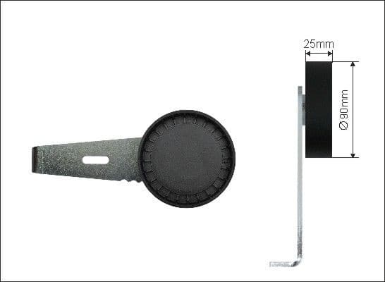 Belt Tensioner, V-ribbed belt 500130