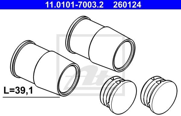 Brake caliper guide repkit 11.0101-7003.2
