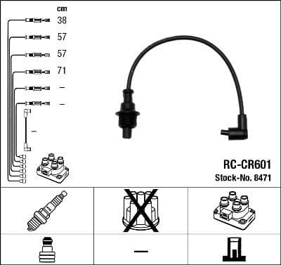 Ignition Cable Kit RC-CR601