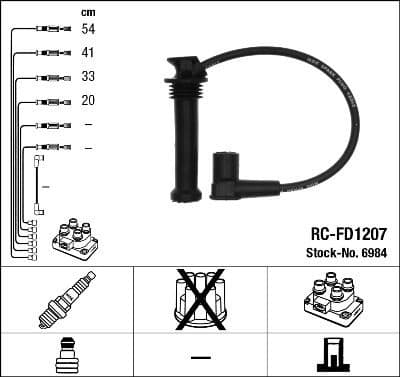 Ignition Cable Kit RC-FD1207