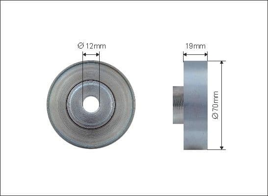 Deflection/Guide Pulley, V-ribbed belt 500393