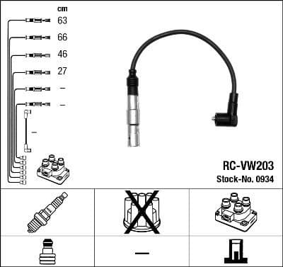 Ignition Cable Kit RC-VW203